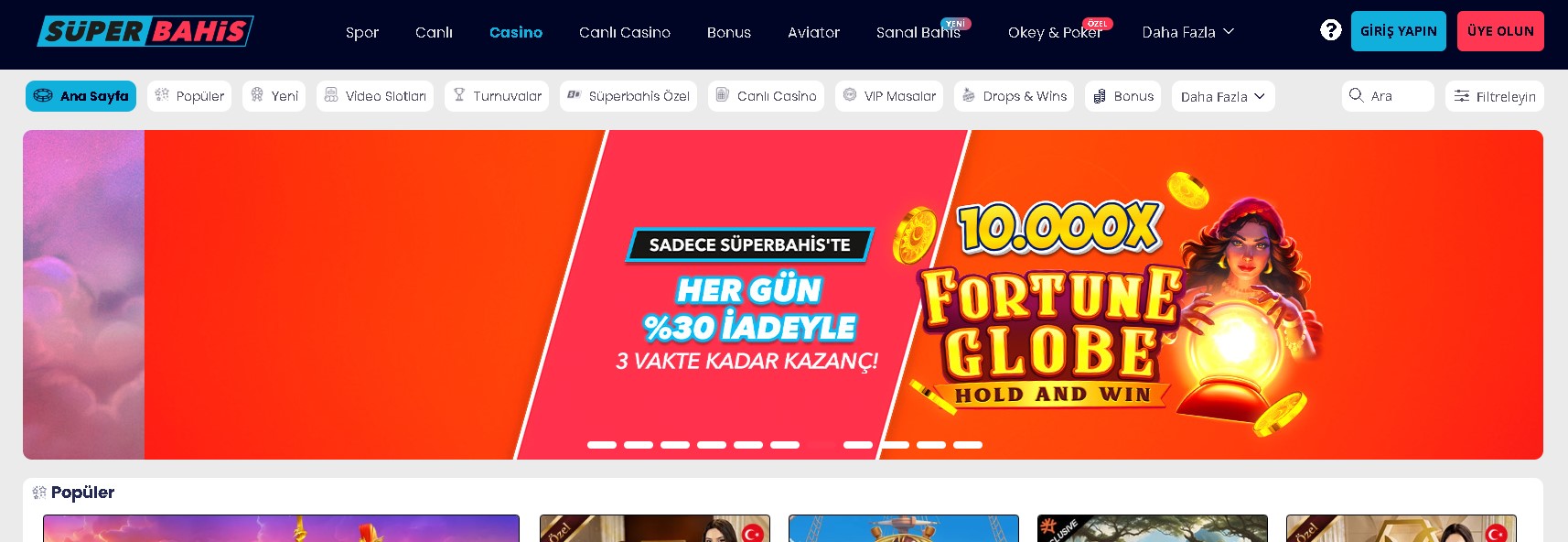 Superbahis Giriş Sayfası